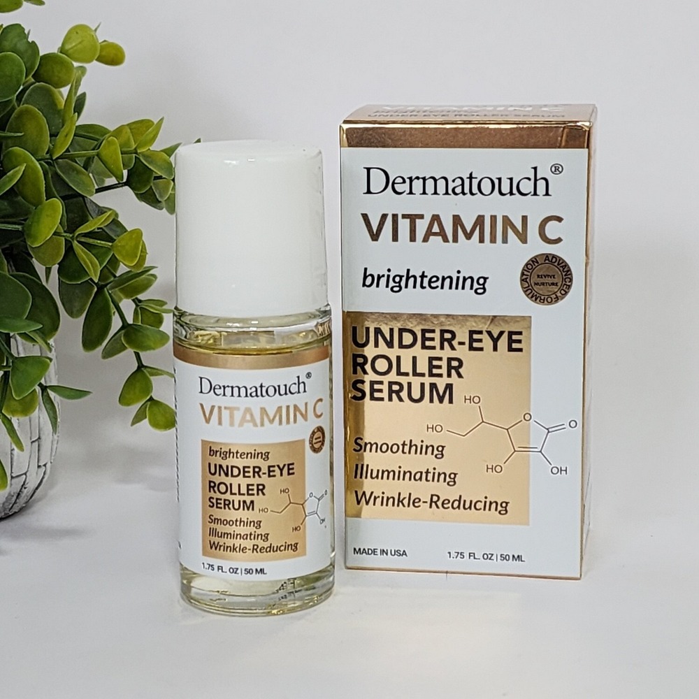 Dermatouch Vitamin C Brightening Under-Eye Roller Serum Smoothing 1.75 fl oz